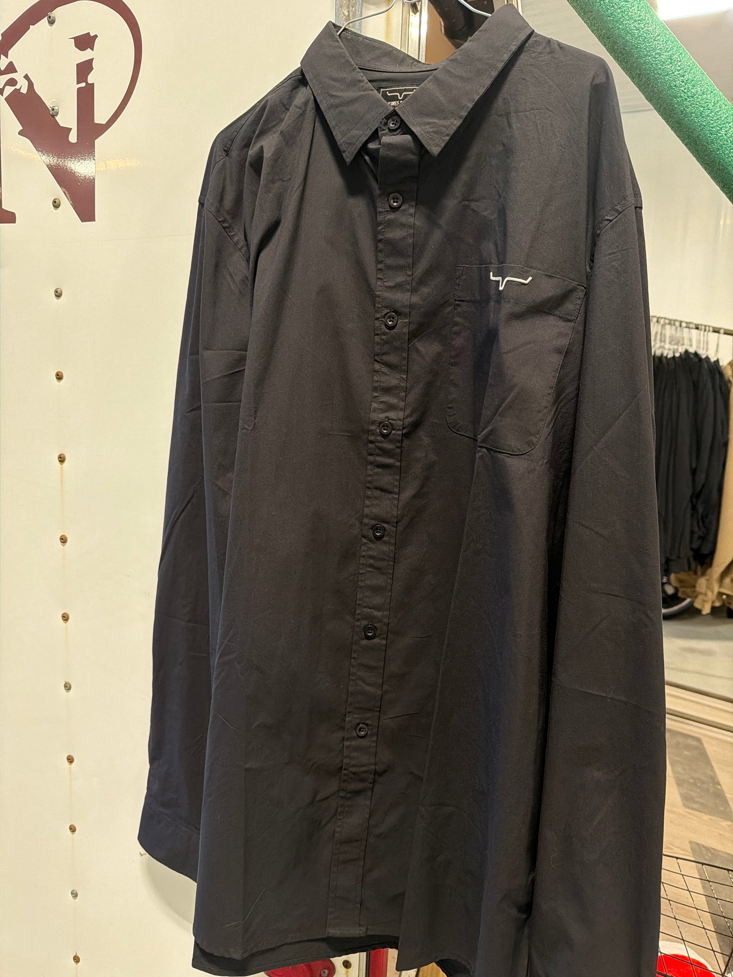 Kimes: KR Team Shirt Long Black Button Up