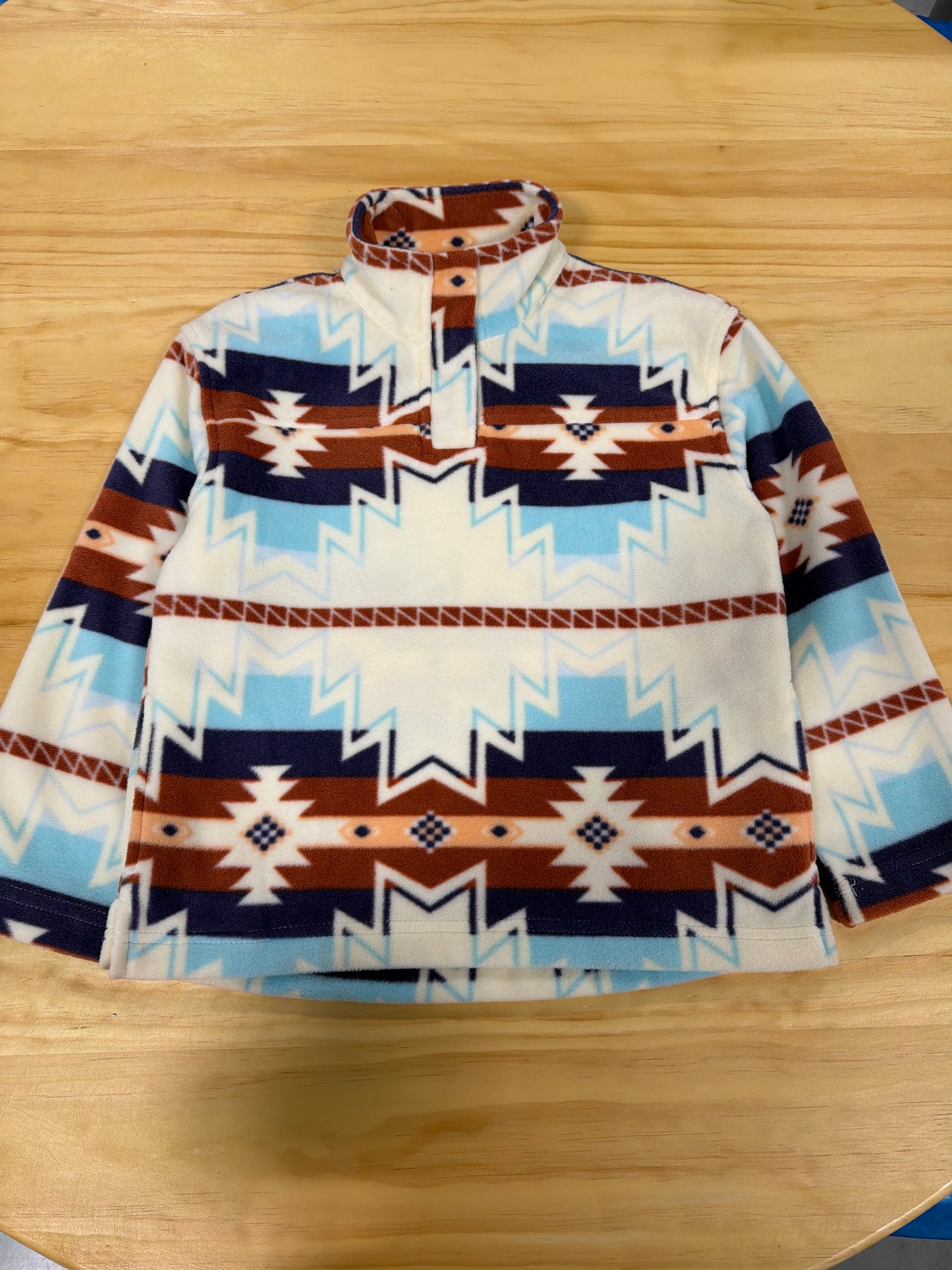 Roper: Youth Multicolor Aztec Quarter Pullover