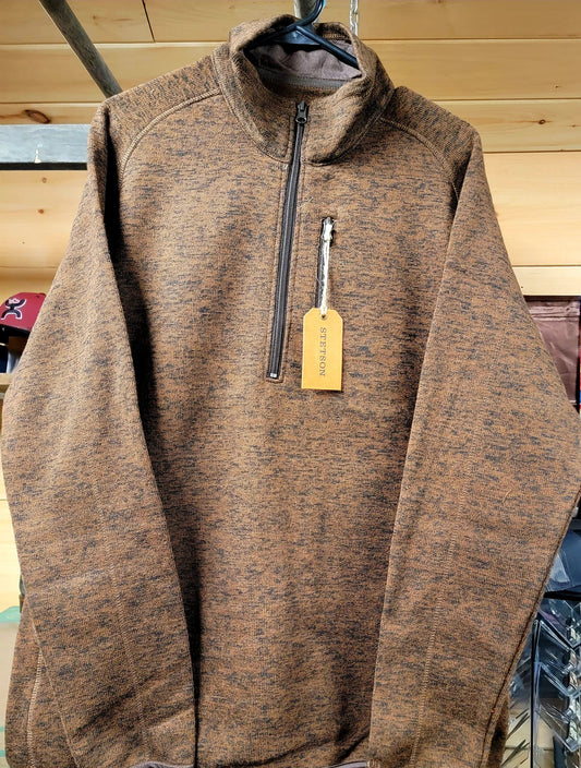 Men's 1/4 Zip Brown
